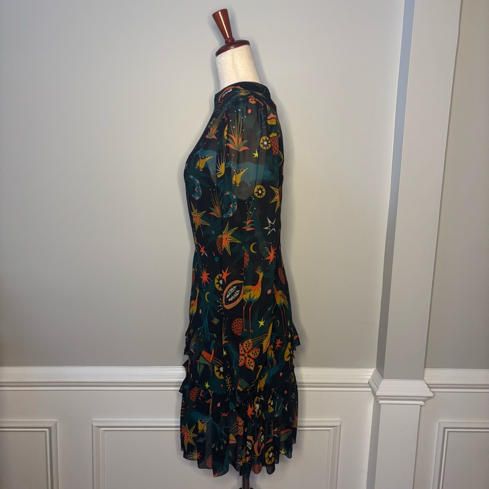 Farm Rio Cerrado Sky Mini Dress size XS - Picture 3 of 6